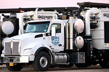 B Clean LLC Dry/Wet Super-Vac trucks.